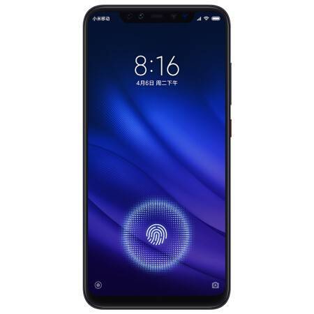 小米8屏幕指纹版 6GB+128GB 黑色 全网通4G 双卡双待 全面屏拍照智能游戏
